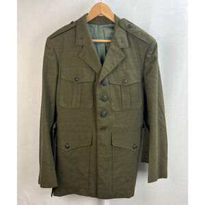 vintage US MARINES 60s WOOL 1969 VIETNAM WAR UNIFORM JACKET COAT military Sz S